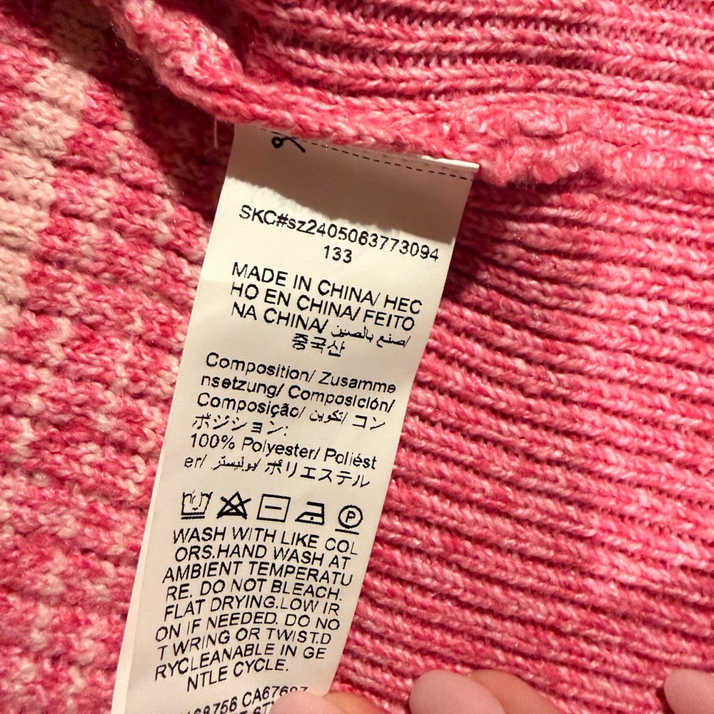 SHEIN Pink Textured Cardigan Sweater - Picture 3 of 5